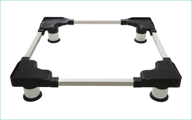 Chân đế máy giặt, tủ lạnh 800kg 55x77cm CD5577 với chất liệu inox cứng cáp, chắc chắn, phù hợp với máy giặt 8 - 18 kg và tủ lạnh 250 - 450 lít