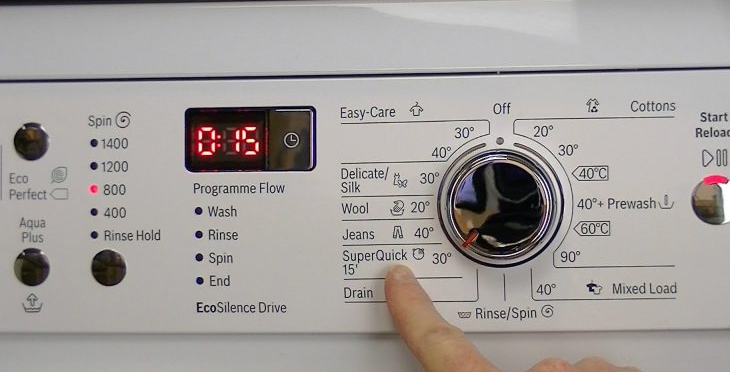 chế độ giặt nhanh