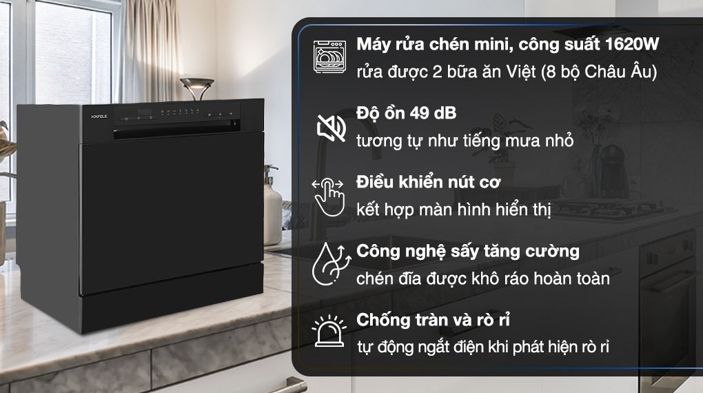 Máy rửa chén mini Hafele HDW-T5531B