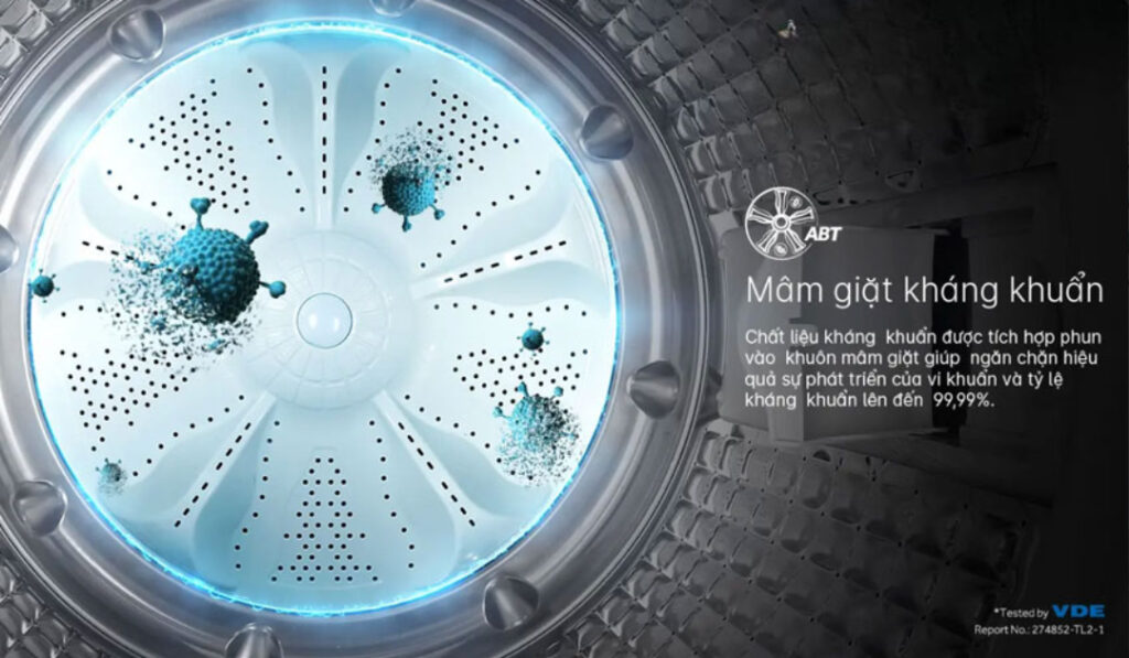 Tính năng vệ sinh lồng giặt Máy giặt Aqua