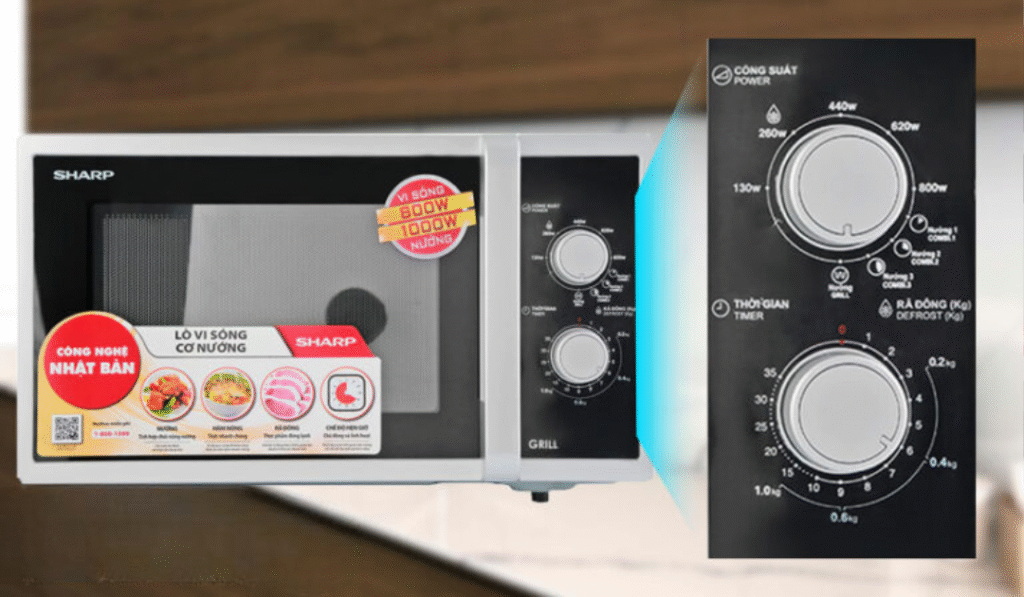 Các chức năng của Lò vi sóng Sharp