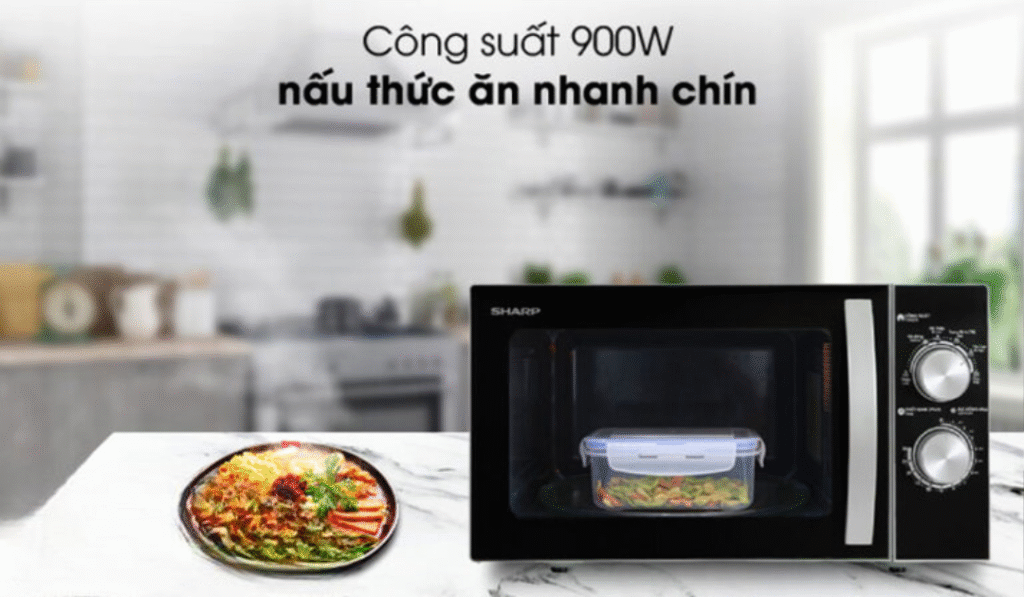 Với 6 mức công suất đáp ứng nhu cầu chế biến món ăn