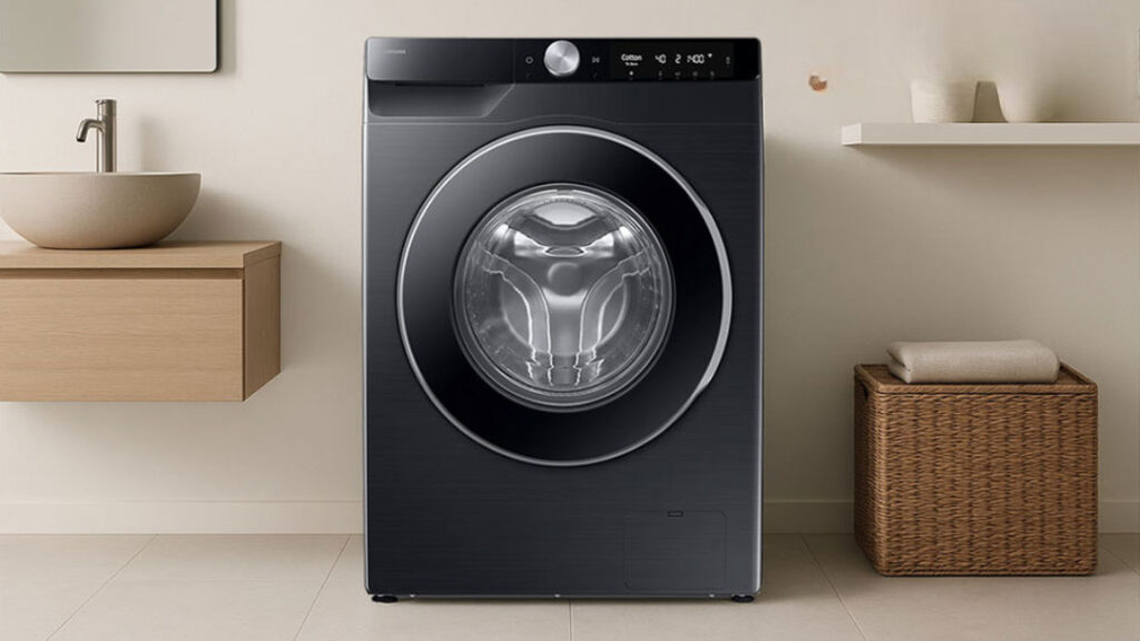 Thiết kế sang trọng của máy giặt Samsung