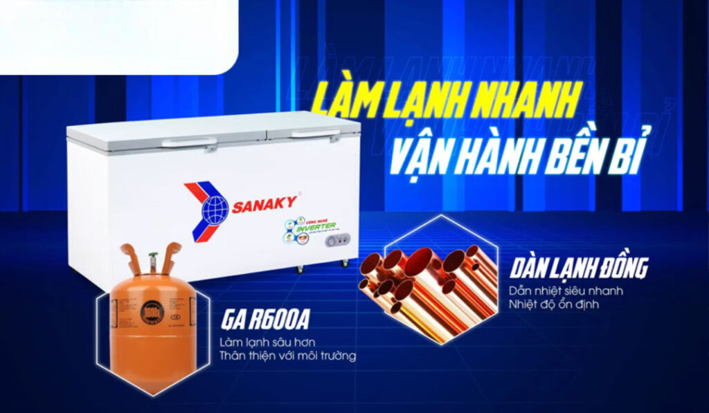 tủ đông Sanaky Làm lạnh nhanh