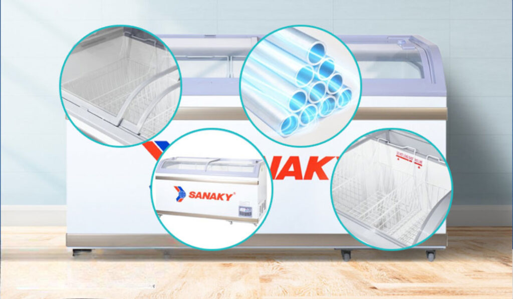 tủ đông Sanaky VH-888KA dễ dàng vệ sinh