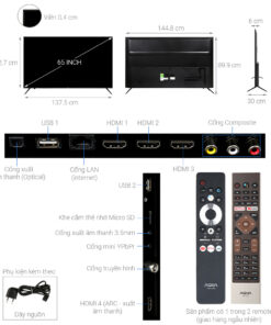 Android Tivi AQUA 4K 65 inch LE65AQT6600UG