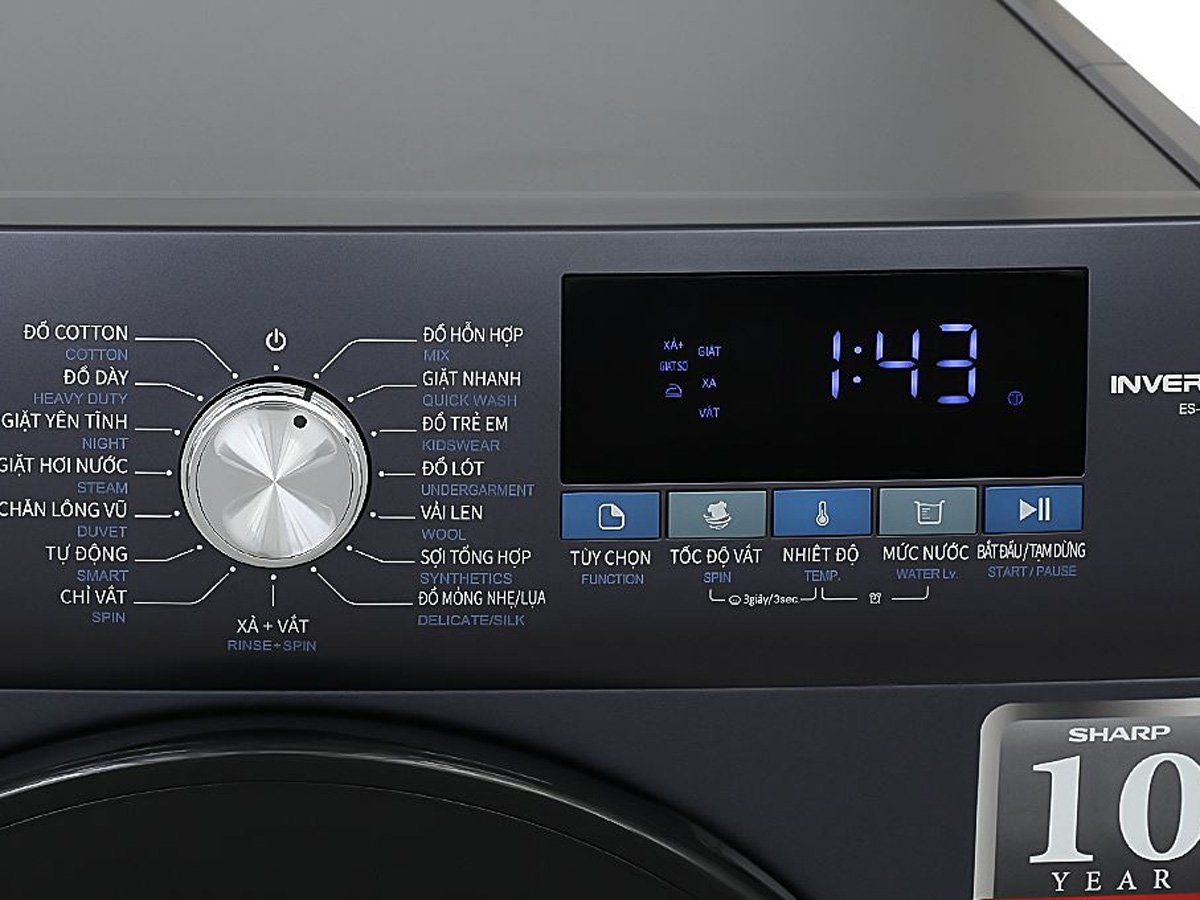 Máy giặt Sharp Inverter 11kg ES-FM110CB-SB