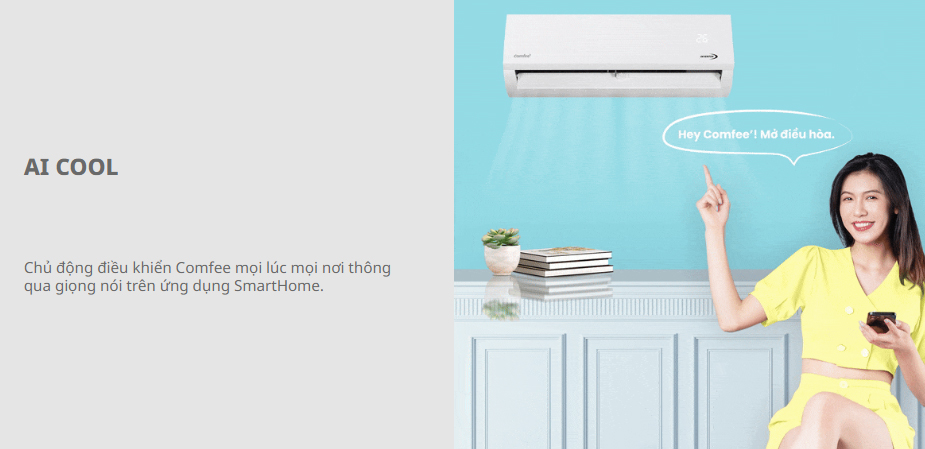 Điều khiển máy lạnh bằng giọng nói Máy lạnh Inverter