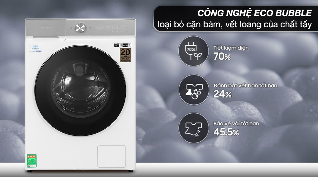 Lợi ích thực tế khi dùng máy giặt Samsung