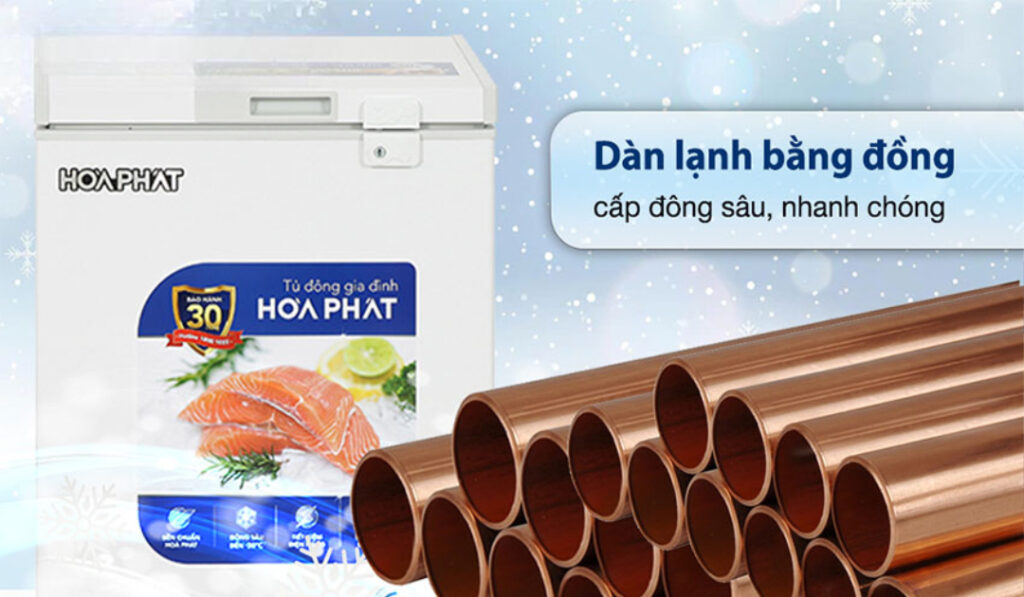Tủ đông Funiki Dàn lạnh bằng đồng 