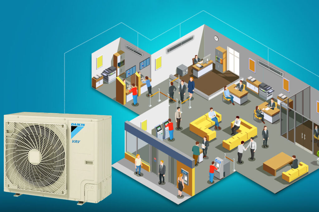 Đánh giá chi tiết hệ thống điều hòa trung tâm Daikin 2 chiều RSUYQ8AVM | Kithome