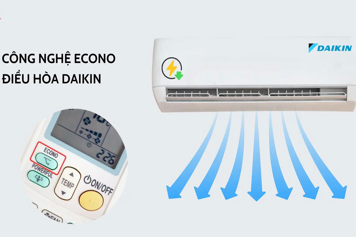 Công nghệ Econo trên điều hòa Daikin