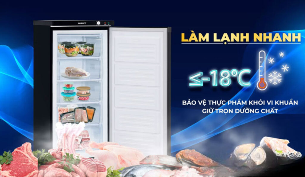 tủ đông Sanaky Làm lạnh nhanh 
