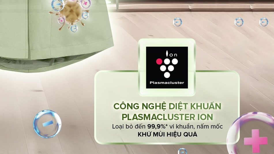 Máy lọc không khí giá rẻ Sharp DW-J20FV-W được sử dụng công nghệ Plasmacluster Ion độc quyền của Sharp Máy lọc không khí giá rẻ Sharp DW-J20FV-W được sử dụng công nghệ Plasmacluster Ion độc quyền của Sharp