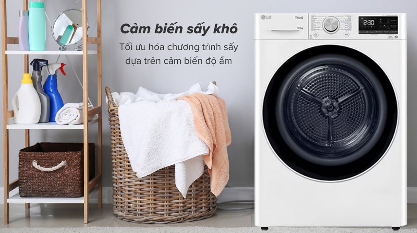 Máy sấy quần áo LG inverter DVHP50W sự lựa chọn hoàn hảo cho gia đình Việt