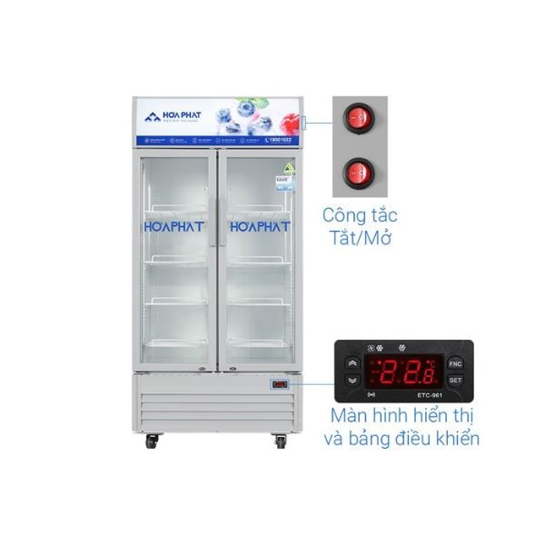 Tủ mát Hòa Phát 812 lít HSR D6812