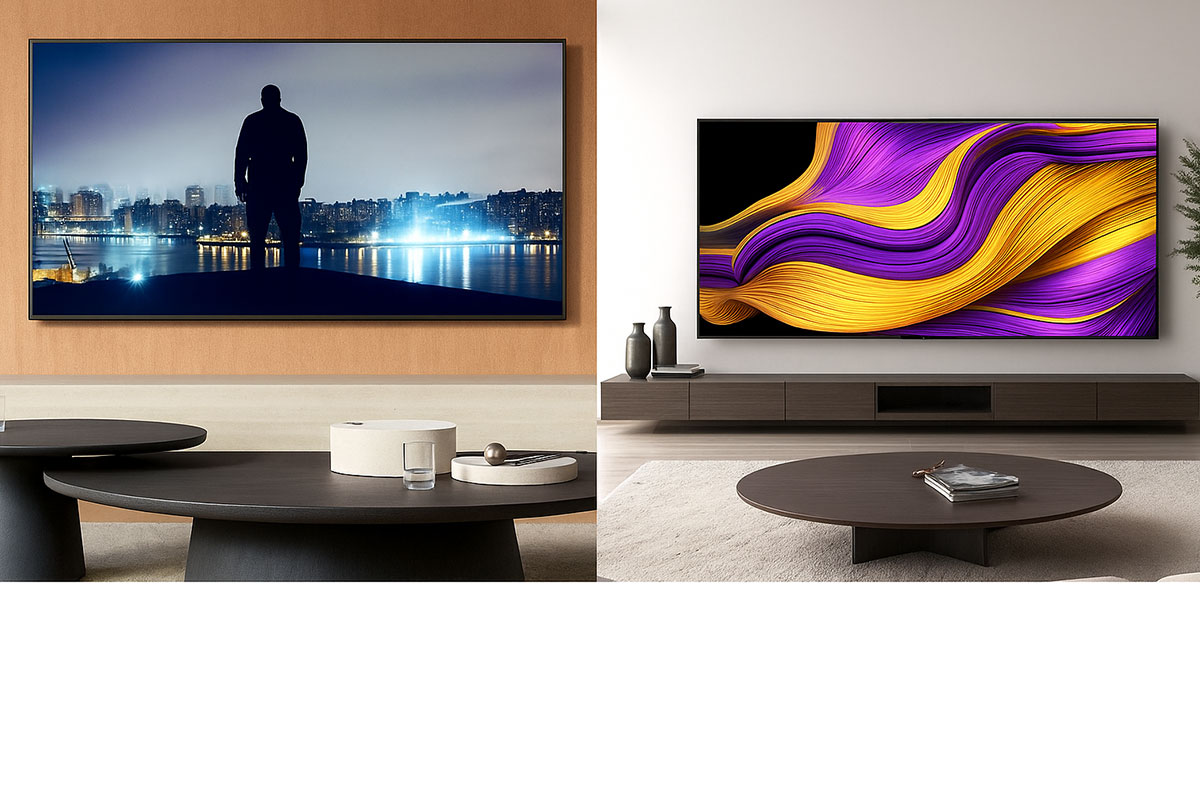 So sánh thiết kế tivi Sony K-55XR80M2 và tivi LG OLED55G5PSA So sánh thiết kế tivi Sony K-55XR80M2 và tivi LG OLED55G5PSA