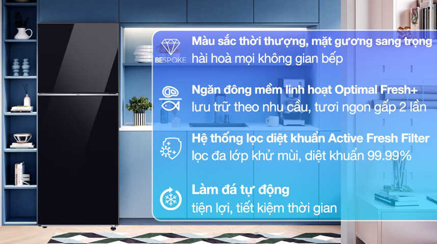 Tủ lạnh Samsung RT38CB668422SV mang tới nhiều tiện nghi cho gia đình - Kithome