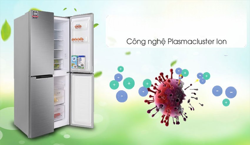 Sharp inverter SJ-FXP560V-MG sử dụng công nghệ Plasmacluster ion