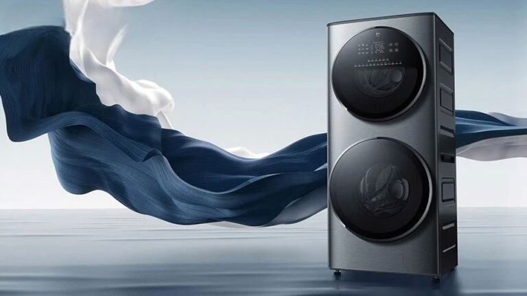 Tháp giặt sấy Xiaomi Mijia XM21 thiết kế đồng nhất