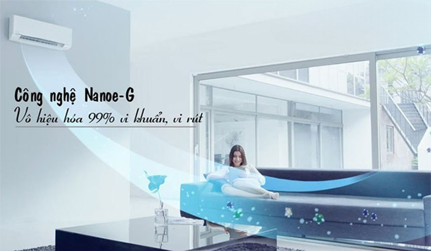 Panasonic CS-N12AKH-8 còn có khả năng lọc bụi mịn Nanoe-G