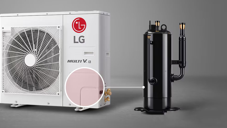 Hệ thống sử dụng máy nén Twin Rotary với dải tần số hoạt động rộng Hệ thống sử dụng máy nén Twin Rotary với dải tần số hoạt động rộng