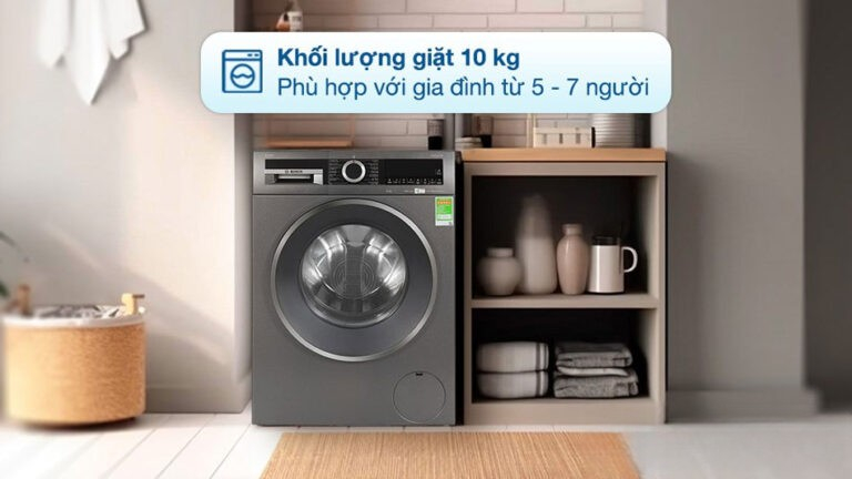 Máy giặt Bosch 10 kg WGG254A0VN Series 6 trang bị Động cơ EcoSilence Drive êm ái