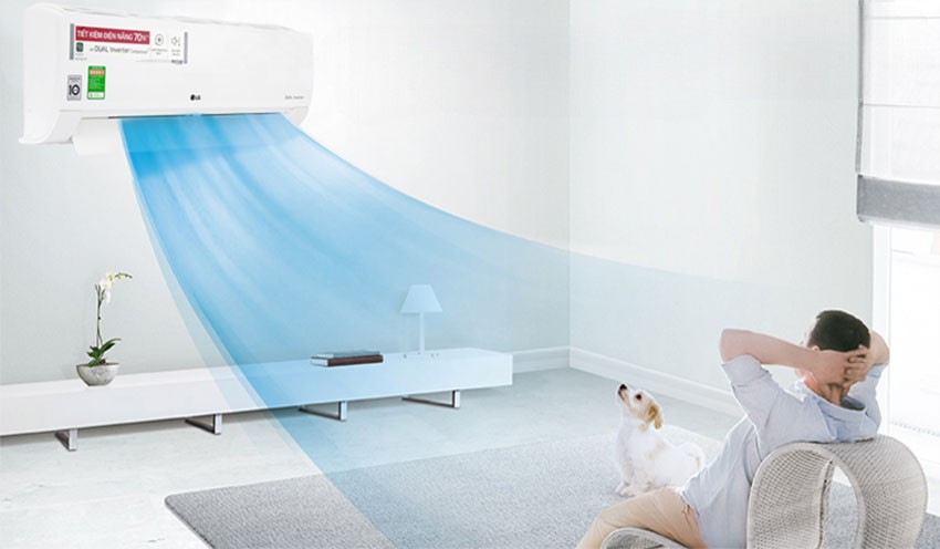 Điều hòa LG 2 chiều thích hợp với khu vực khí hậu có cả mùa nóng và mùa lạnh