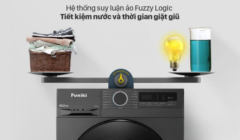 i thiết kế sang trọng của máy giặt lồng ngang Funiki inverter HWM F885ADG