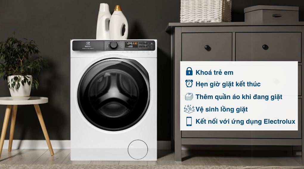 máy giặt Electrolux 13kg sấy 9kg EWW1343R7WC sở hữu Hàng loạt tiện ích thông minh máy giặt Electrolux 13kg sấy 9kg EWW1343R7WC sở hữu Hàng loạt tiện ích thông minh