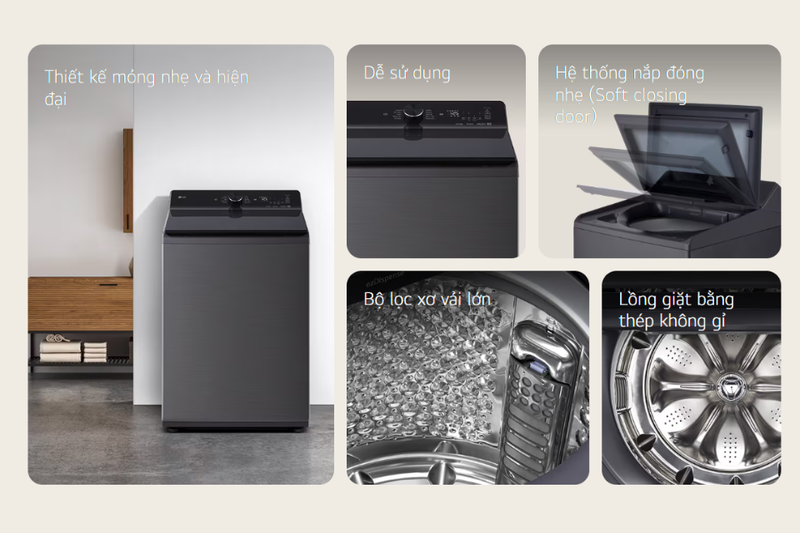 Cách chuẩn bị quần áo trước khi cho vào máy giặt LG lồng đứng T2519SX5G