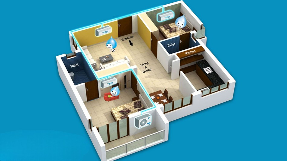 Tổng quan về hệ thống điều hòa multi Daikin 2 chiều 3MXM52RVMV