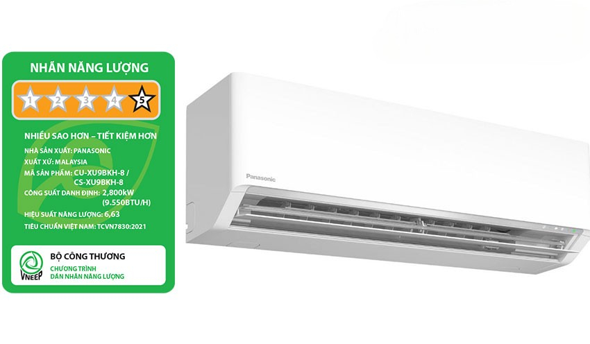 Chế độ ECO AI là điểm mạnh đáng kể của điều hòa Panasonic 1 chiều inverter CS-XU9BKH-8