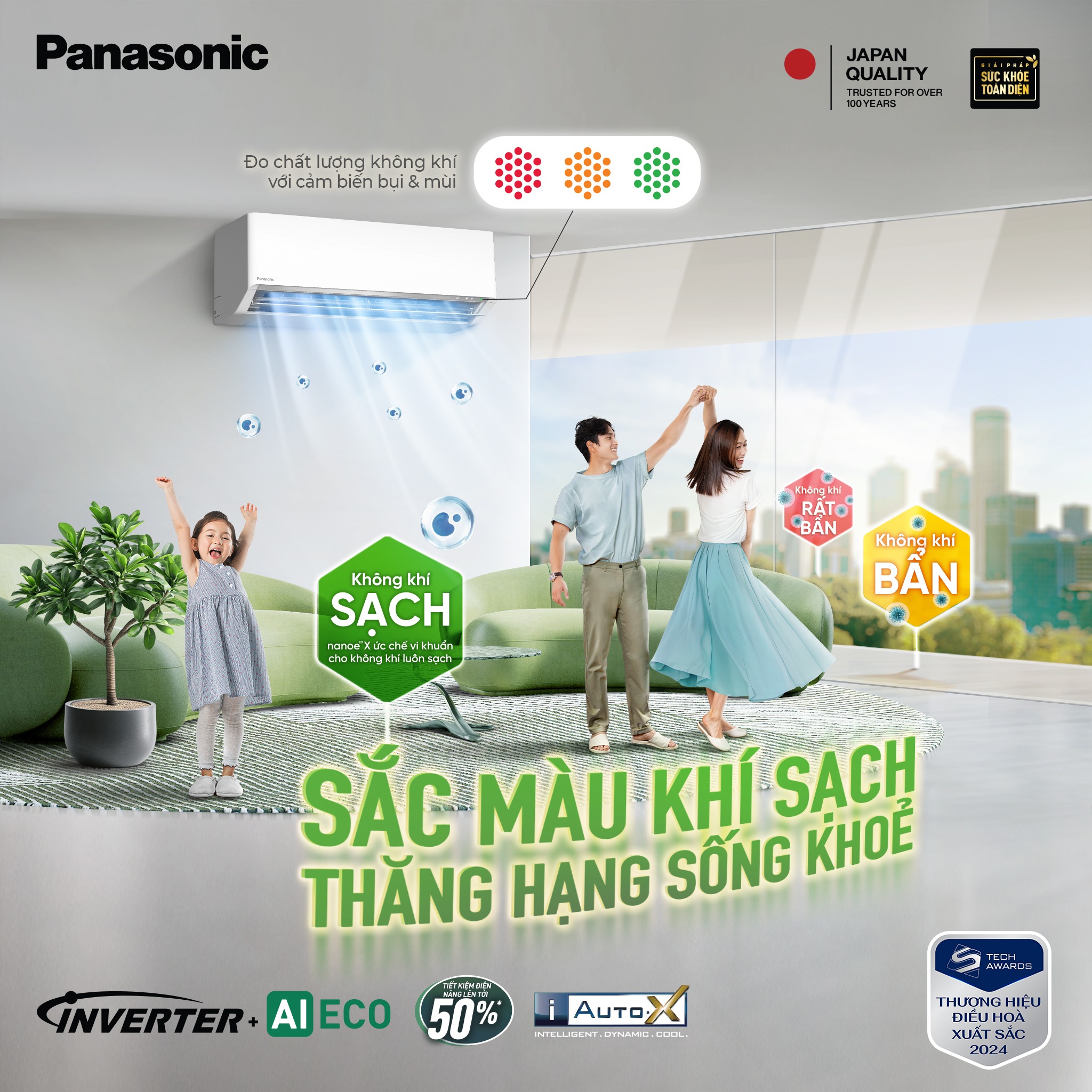 Điều hòa Panasonic 1 chiều CS-U24BKH-8 Điều hòa Panasonic 1 chiều CS-U24BKH-8