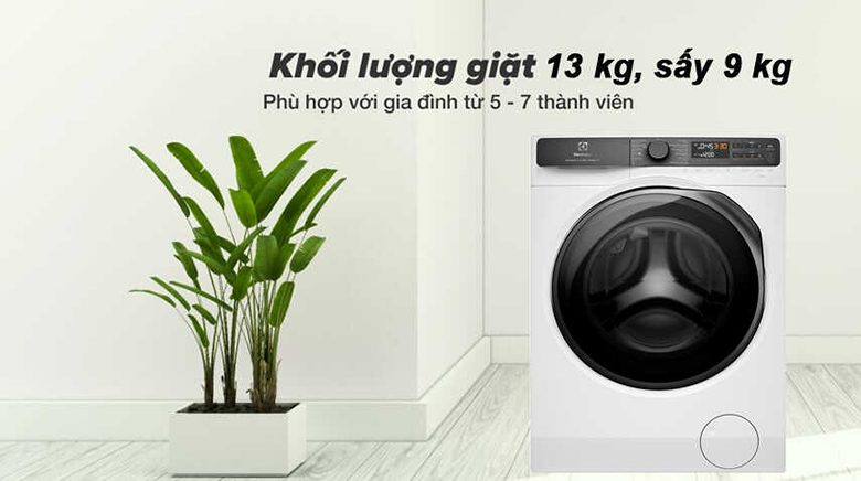 Giặt nhiều với máy giặt sấy Electrolux EWW1343R7WC Giặt nhiều với máy giặt sấy Electrolux EWW1343R7WC