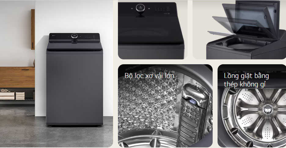 Máy giặt LG lồng đứng 22kg T2522AX7G Máy giặt LG lồng đứng 22kg T2522AX7G