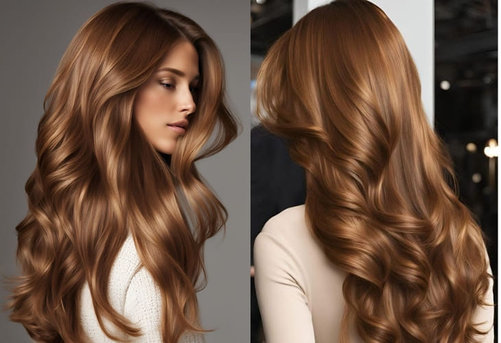 Tóc màu nâu trà mật ong ngọt ngào, nên thơ