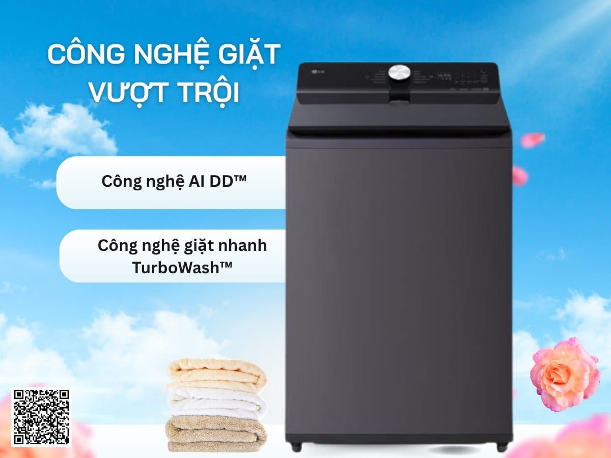 Máy giặt LG lồng đứng T2516DX5G Máy giặt LG lồng đứng T2516DX5G
