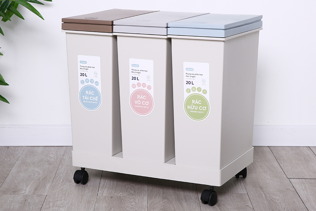 Nên chọn thùng rác có dung tích lớn hay những loại có 2 - 3 ngăn