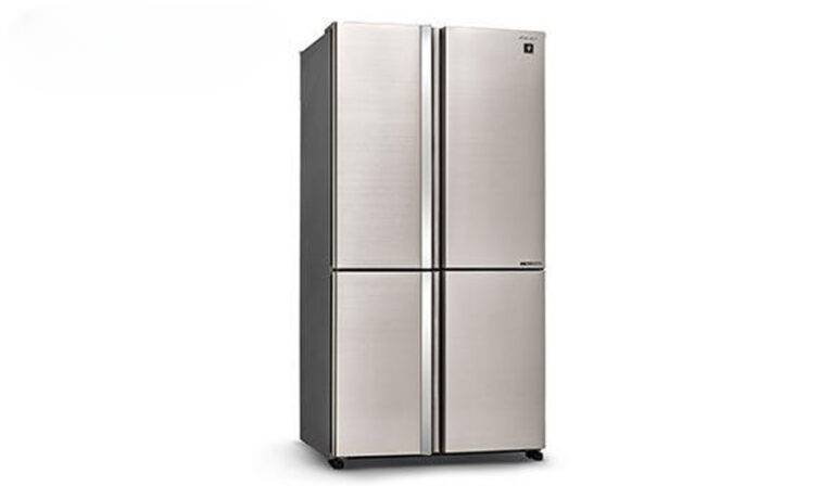 Thiết kế 4 cánh sang trọng trên tủ lạnh Sharp inverter SJ-FXPI689V-RS 4 cánh 607 lít Thiết kế 4 cánh sang trọng trên tủ lạnh Sharp inverter SJ-FXPI689V-RS 4 cánh 607 lít