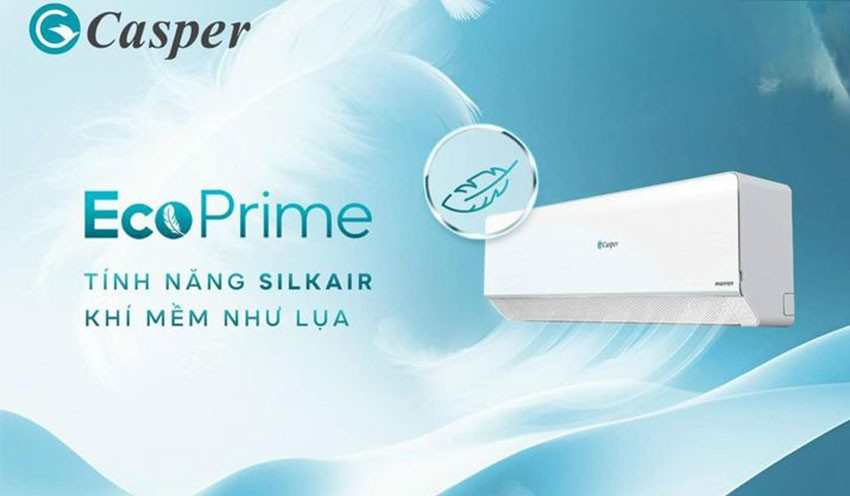 điều hòa Casper 9000btu 1 chiều QC-09IU36A  nổi bật nhờ công nghệ SilkAir