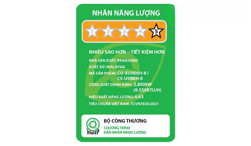 Điều hòa Panasonic giá rẻ CS-U9BKH-8 có khả năng tiết kiệm điện vượt trội Điều hòa Panasonic giá rẻ CS-U9BKH-8 có khả năng tiết kiệm điện vượt trội