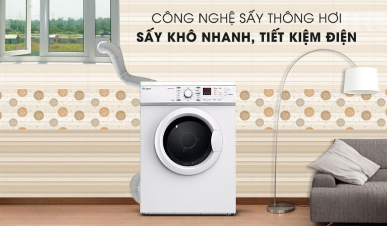 Công nghệ sấy thông hơi trên máy sấy quần áo Casper TD-72VWD
