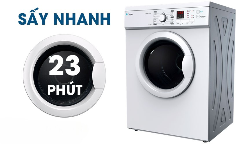 TD-72VWD ứng dụng 16 chương trình sấy đa dạng,
