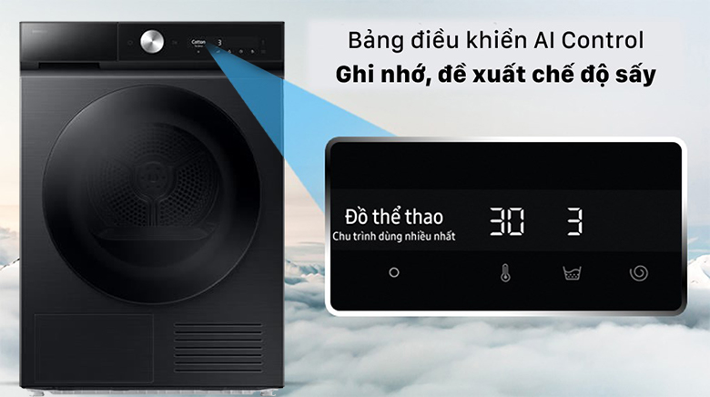 Máy sấy quần áo Samsung heatpump 10Kg DV10BB9440GB/SV