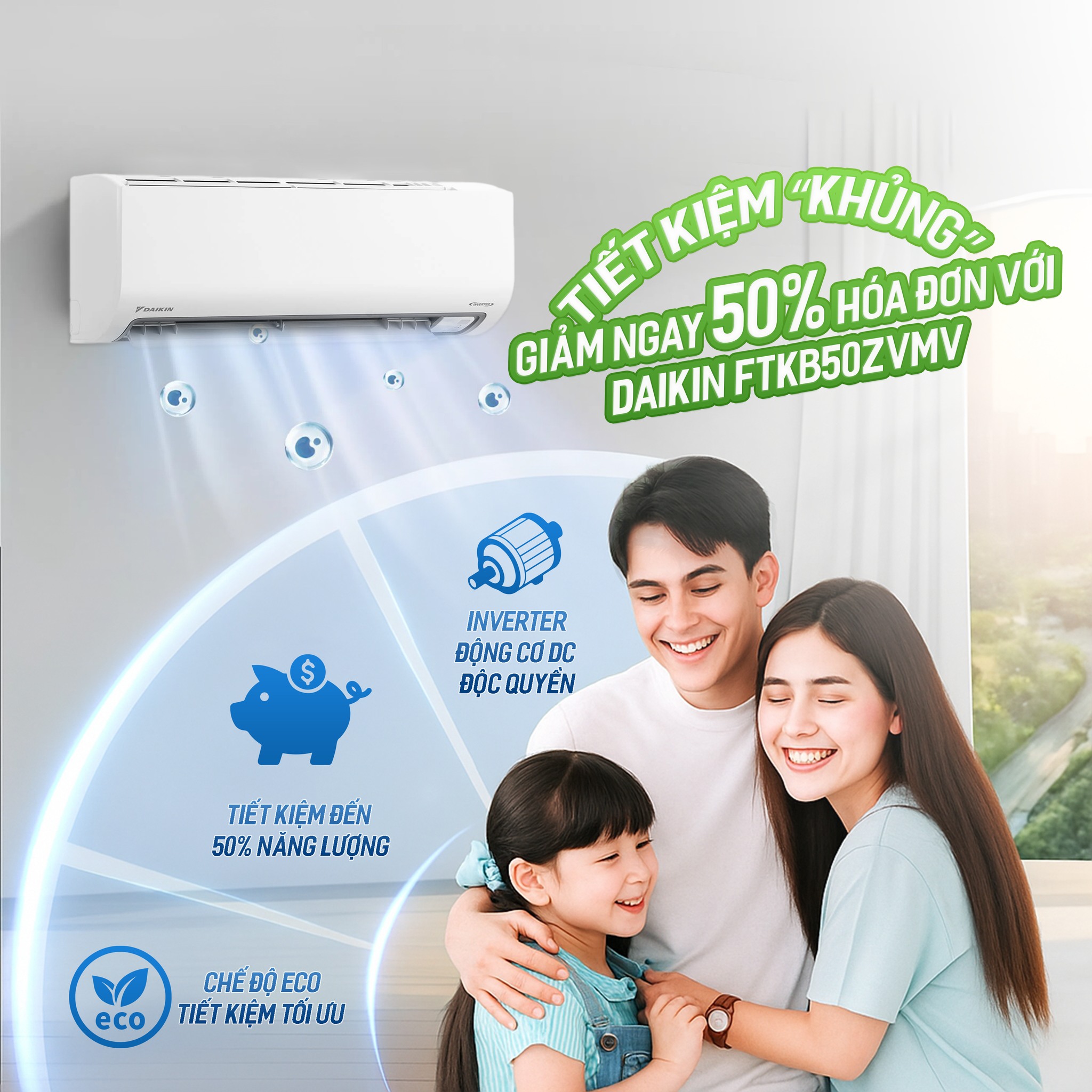 Điều hòa Daikin FTKB60ZVMV – Điều hòa tiết kiệm điện cho không gian lớn