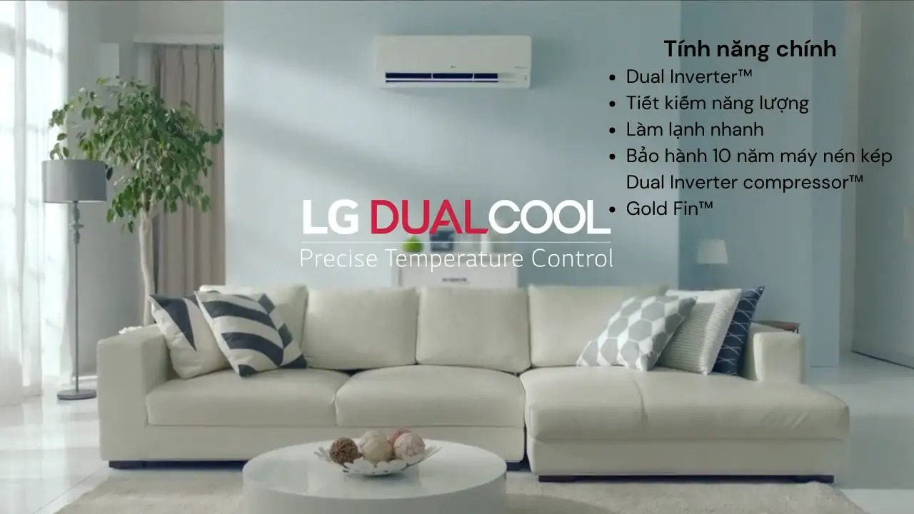 Ưu điểm nổi bật của điều hòa LG 12000 1 chiều inverter IEC12G1 Ưu điểm nổi bật của điều hòa LG 12000 1 chiều inverter IEC12G1