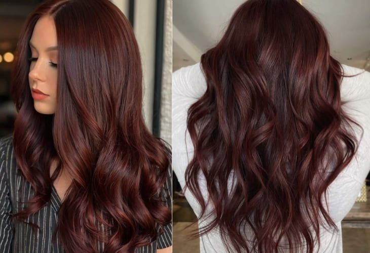 Tóc màu đỏ rượu vang độc lạ