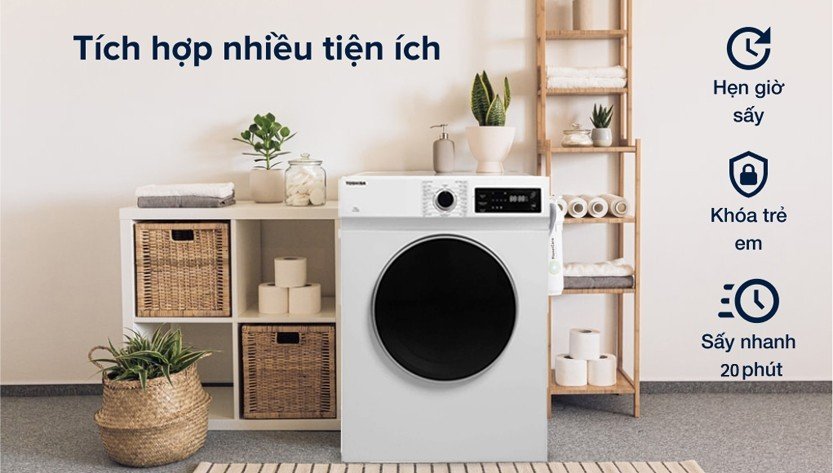 Máy sấy quần áo Toshiba TD-H80SEV(WK)