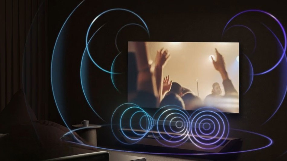 Tivi 4K Samsung Vision AI QA55QN70FAKXXV có chất lượng âm thanh còn khá kém